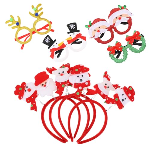 COLLBATH 1 Satz Weihnachtsbrille Mit Stirnband Weihnachtsschmuck Stirnband Weihnachtsdekoration Requisiten Lustige Weihnachtsbrille Brille Für Die Weihnachtsfeier Brille Vlies COLLBATH 1 Satz Weihnachtsbrille Mit Stirnband Weihnachtsschmuck Stirnband Weihnachtsdekoration Requisiten Lustige Weihnachtsbrille Brille Für Die Weihnachtsfeier Brille Vlies von COLLBATH