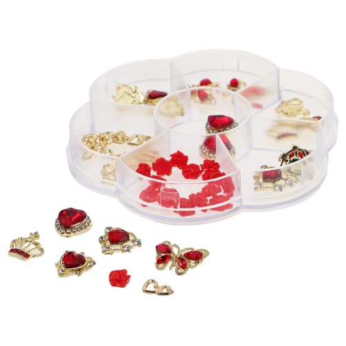 COLLBATH 1 Schachtel Valentinstag Nagel Charms Herzförmige Strasssteine Alloy Nail Art Schmuck Glänzende Maniküre Accessoires für Frauen Mädchen Glitzernde Nail Decorations für Nägel COLLBATH 1 Schachtel Valentinstag Nagel Charms Herzförmige Strasssteine Alloy Nail Art Schmuck Glänzende Maniküre Accessoires für Frauen Mädchen Glitzernde Nail Decorations für Nägel von COLLBATH