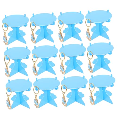COLLBATH Gender Deko Set Mini Cupcake Ständer Und Fußabdruck Schlüsselanhänger Jungs See von COLLBATH