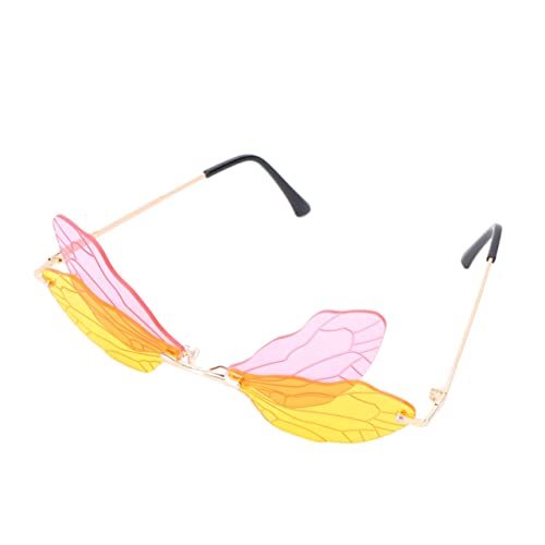 COLLBATH 1 Stück Dragonfly Wings Brille für Partys Leichte Foto Accessoires für Erwachsene Cosplay und Kostümparty Accessoire Pastellgelb COLLBATH 1 Stück Dragonfly Wings Brille für Partys Leichte Foto Accessoires für Erwachsene Cosplay und Kostümparty Accessoire Pastellgelb von COLLBATH