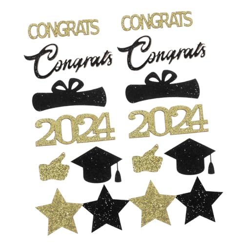 COLLBATH 1 tischkonfetti dekoration Diplom Konfetti Grad Tasche Abschluss 2024 zum Abitur Konfetti-Dekorationen für den Abschluss Streuungen für die Dekoration Papier Golden COLLBATH 1 tischkonfetti dekoration Diplom Konfetti Grad Tasche Abschluss 2024 zum Abitur Konfetti-Dekorationen für den Abschluss Streuungen für die Dekoration Papier Golden von COLLBATH