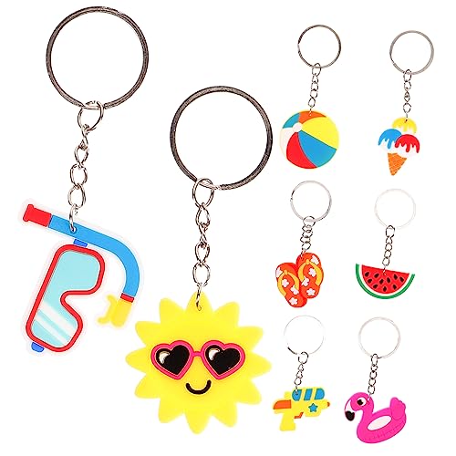 COLLBATH 10 Stk Teiliges Hawaiianisches PVC Schlüsselanhänger für Sommer Bunte Strand Taschenanhänger für Frauen und Deko für Partys und Ausflüge COLLBATH 10 Stk Teiliges Hawaiianisches PVC Schlüsselanhänger für Sommer Bunte Strand Taschenanhänger für Frauen und Deko für Partys und Ausflüge von COLLBATH