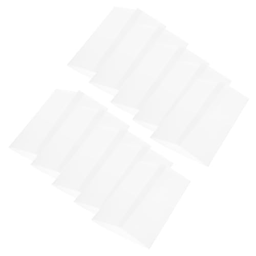 COLLBATH 10 Stück Einladungsumschlag Briefhalter Dekorationen Jubiläumskarte Bausätze Schüttgut Pakete Party Einseitig Hochzeitskarte Handwerk Mini Herstellung Leer Schreibwaren Papier Weiß von COLLBATH