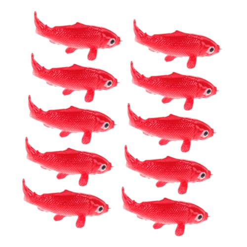 COLLBATH 10 Stück Fisch-Modell Aquarien Dekoration Koi Fische Dekoration Dekorative Fische Kunstfisch Dekoration Unterwasser Dekoration Künstlicher Modellfisch Mini-Tierfiguren Harz rot COLLBATH 10 Stück Fisch-Modell Aquarien Dekoration Koi Fische Dekoration Dekorative Fische Kunstfisch Dekoration Unterwasser Dekoration Künstlicher Modellfisch Mini-Tierfiguren Harz rot von COLLBATH
