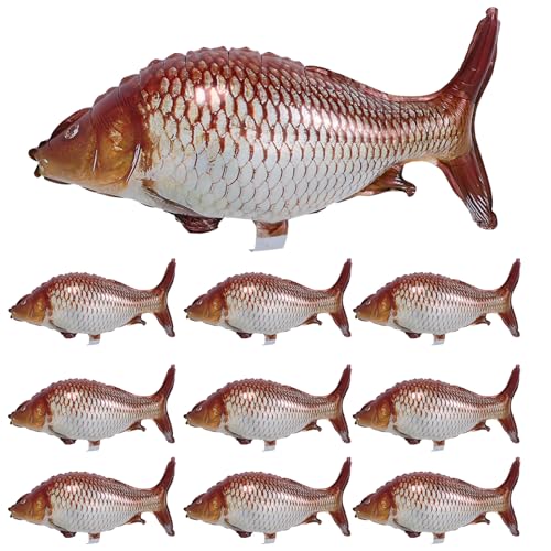 COLLBATH 10 Stück Fischballons: Folienballons in Fischform – Realistische Karpfenanhänger für Geburtstagsparty-Dekorationen und Feiern zum Thema COLLBATH 10 Stück Fischballons: Folienballons in Fischform – Realistische Karpfenanhänger für Geburtstagsparty-Dekorationen und Feiern zum Thema von COLLBATH
