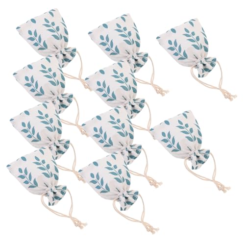 COLLBATH 10 Stück Jutebeutel Geschenktüte Partytüten Kleine Tüten Wiederverwendbar Lollies Andenkenbeutel Jutebeutel Mit Kordelzug Schmuckbeutel Kordelzug Schmuckbeutel von COLLBATH