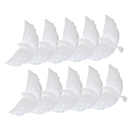 COLLBATH 10 Stück Taube Ballon Aluminiumfolienballons Hochzeitsballons Requisiten für Partyballons geburtstag luftballons dekorationen geburtstag ballon Weiß von COLLBATH
