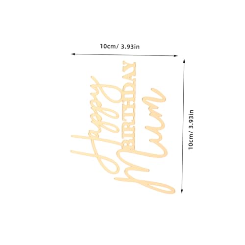 COLLBATH 10 Stück Teiliges Cake Topper Happy Birthday Mom Robuste Vielseitige Geburtstagsdeko für Muttertags Partykuchen Kompakt Einfach zu Befestigen für Familienfeiern und Größere Anlässe von COLLBATH