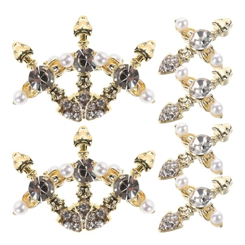 COLLBATH 10 Stück Teiliges Metall Kreuz Nail Charms aus Legierung Kreative Nail Art Dekoration für Fingernägel und Acrylnägel DIY Zubehör für Modische Nagelkunst von COLLBATH