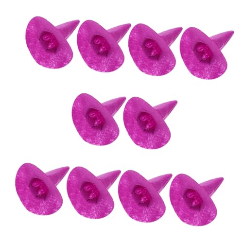 COLLBATH 10 Stück Teiliges Mini Hexenhüte aus Filz in Violett Halloween Weinflaschen-deko Kleine Partyhüte für Festliche Tischdekoration und Halloween Feier Leicht und Langlebig COLLBATH 10 Stück Teiliges Mini Hexenhüte aus Filz in Violett Halloween Weinflaschen-deko Kleine Partyhüte für Festliche Tischdekoration und Halloween Feier Leicht und Langlebig von COLLBATH