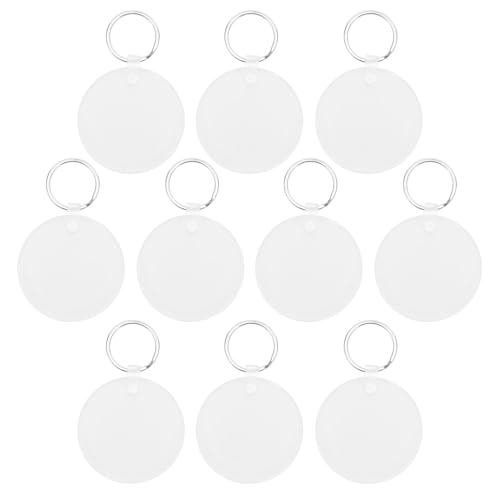 COLLBATH 10 Stück Teiliges Sublimation Keychain Doppelseitige Runde Acryl Blank Schlüsselanhänger Hitzebeständige DIY Bastelmaterialien für Fotoübertragung Großvolumiger Nachfüllpack für COLLBATH 10 Stück Teiliges Sublimation Keychain Doppelseitige Runde Acryl Blank Schlüsselanhänger Hitzebeständige DIY Bastelmaterialien für Fotoübertragung Großvolumiger Nachfüllpack für von COLLBATH