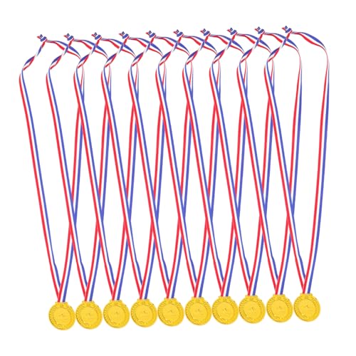 COLLBATH 10 Stück Goldene Plastikmedaillen Für Auszeichnungen Sport Fußball Preismedaille Teilnahmemedaille Familienmedaille Gymnastikmedaille Abschlussmedaille COLLBATH 10 Stück Goldene Plastikmedaillen Für Auszeichnungen Sport Fußball Preismedaille Teilnahmemedaille Familienmedaille Gymnastikmedaille Abschlussmedaille von COLLBATH