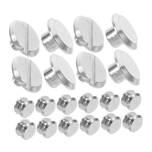 COLLBATH 100 Stück Metall Buchschrauben mit Einzelschlitz für Buchbindung Fotoalben Lederreparatur und Diy Projekte Langlebige Metallbefestigung mit Sicherem Halt für Ordner und Gürtel COLLBATH 100 Stück Metall Buchschrauben mit Einzelschlitz für Buchbindung Fotoalben Lederreparatur und Diy Projekte Langlebige Metallbefestigung mit Sicherem Halt für Ordner und Gürtel von COLLBATH
