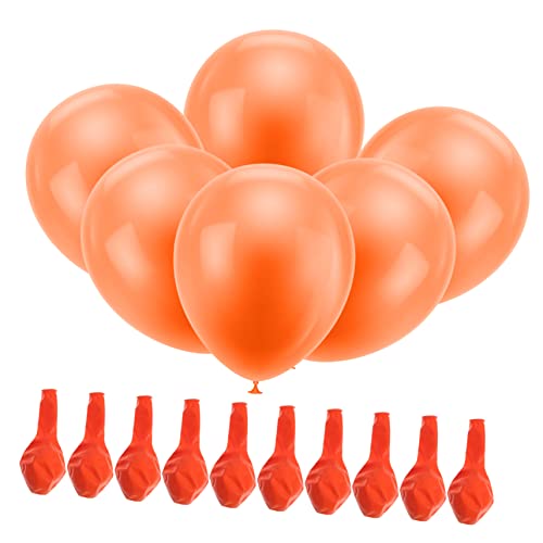 COLLBATH 100 Stück Orange Ballon Partygeschenke Latex Luftballons Geburtstags Party Luftballons Festival Party Luftballons Halloween Zubehör Party Layout Luftballons Partyzubehör 12 von COLLBATH