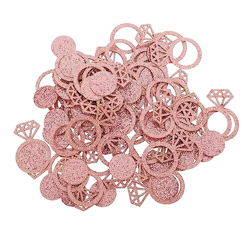 COLLBATH 100 Stück ausgeschnittene Diamantringfragmente Diamant- Hochzeit Junggesellin jahrestag bodendeko revealing revelation Konfetti Zubehör für Partydekoration Papier Golden COLLBATH 100 Stück ausgeschnittene Diamantringfragmente Diamant- Hochzeit Junggesellin jahrestag bodendeko revealing revelation Konfetti Zubehör für Partydekoration Papier Golden von COLLBATH