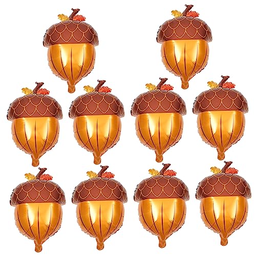 COLLBATH 10Stücke Aluminium Folienballons Kürbis Und Kegeldesign Für Herbstfest Und Erntedankfeier Dekoration Für Partys Und Feiern COLLBATH 10Stücke Aluminium Folienballons Kürbis Und Kegeldesign Für Herbstfest Und Erntedankfeier Dekoration Für Partys Und Feiern von COLLBATH