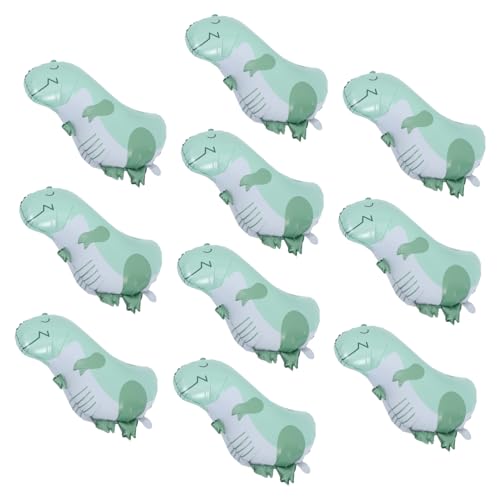 COLLBATH 10Stücke Aluminiumfolie Ballons für Kindergeburtstagsfeiern Tierparty Dekorationen Dino Themenpartys und Babypartys Leuchtende Farben und Verspielte Designs von COLLBATH