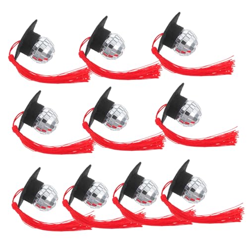 COLLBATH 10pcs Abschluss Disco Ball Quastel Cap Cupcake Toppers DIY Gradparty Dekorationen Für Kindergarten High School College Masters Abschlussfeierlichkeiten COLLBATH 10pcs Abschluss Disco Ball Quastel Cap Cupcake Toppers DIY Gradparty Dekorationen Für Kindergarten High School College Masters Abschlussfeierlichkeiten von COLLBATH