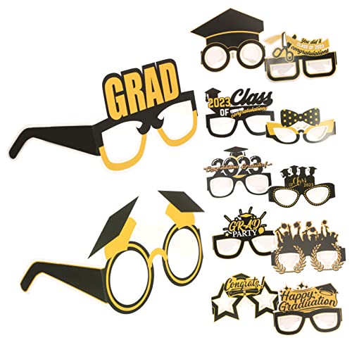 COLLBATH 12 Stück 2023 lustige Brille Dekorationen geformt Party Gläser Fotobrille aus Papier Prop-Brille aus Papier Kindergarten-Abschlussbrille Abschlusszeitpapier Brillen COLLBATH 12 Stück 2023 lustige Brille Dekorationen geformt Party Gläser Fotobrille aus Papier Prop-Brille aus Papier Kindergarten-Abschlussbrille Abschlusszeitpapier Brillen von COLLBATH