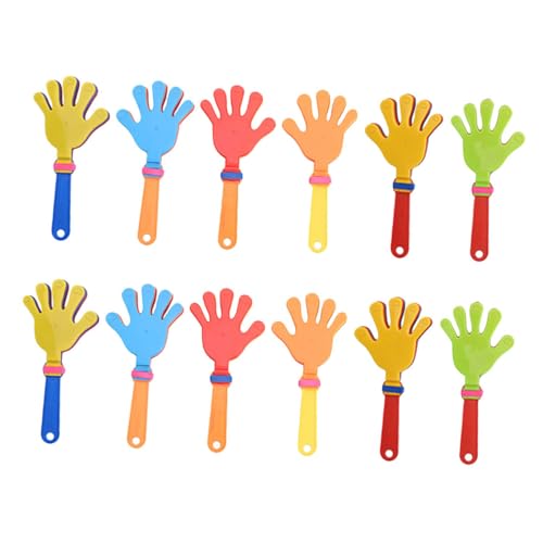 COLLBATH 12 Stück Teiliges Bunte Plastik Handklatscher Lärmende Geräuschintensive Party Toys für Erwachsene Langlebig Sicher Interaktiv für Festivals und Feierlichkeiten COLLBATH 12 Stück Teiliges Bunte Plastik Handklatscher Lärmende Geräuschintensive Party Toys für Erwachsene Langlebig Sicher Interaktiv für Festivals und Feierlichkeiten von COLLBATH