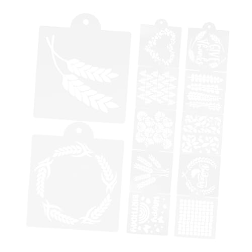 COLLBATH 12 Stück Vorlage für Brotmehl Backschablonen Keksschablonen für Royal Icing alles zum geburtstag schablone Schablonen zum Backen Brotform zum Backen das Haustier Weiß von COLLBATH
