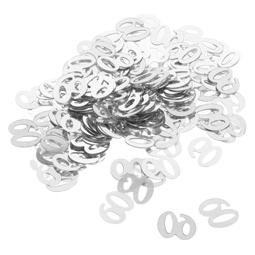 COLLBATH 1200 Stück 60 Jahrestag Konfetti Paillette Partyzubehör Jubiläumsbanner Alles zum Geburtstag-Banner Grad geschenpapier wickelpapier Zahl Konfetti Dekoration Konfetti Silver COLLBATH 1200 Stück 60 Jahrestag Konfetti Paillette Partyzubehör Jubiläumsbanner Alles zum Geburtstag-Banner Grad geschenpapier wickelpapier Zahl Konfetti Dekoration Konfetti Silver von COLLBATH