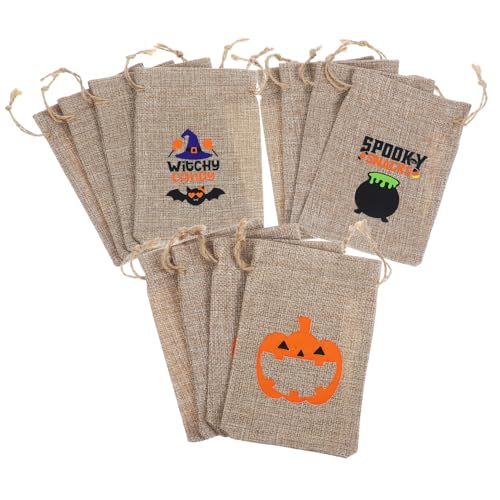 COLLBATH 12st Halloween-geschenktüte Taschen Für Halloween-leckerbissen Weihnachtstaschen Mit Kordelzug Partytüte Süßigkeiten Süßigkeitentasche Kekstüten Tragetasche Partytasche Leinen- COLLBATH 12st Halloween-geschenktüte Taschen Für Halloween-leckerbissen Weihnachtstaschen Mit Kordelzug Partytüte Süßigkeiten Süßigkeitentasche Kekstüten Tragetasche Partytasche Leinen- von COLLBATH