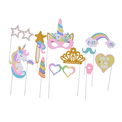 COLLBATH Einhorn-Foto-Requisiten-Set 12-teilig Bunte Papierdeko Party-Foto-zubehör Kreative Layout-Accessoires Für Geburtstagsfeiern Und Fotos COLLBATH Einhorn-Foto-Requisiten-Set 12-teilig Bunte Papierdeko Party-Foto-zubehör Kreative Layout-Accessoires Für Geburtstagsfeiern Und Fotos von COLLBATH