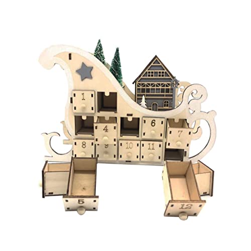 COLLBATH 1pc 24 Weihnachtskalender Aus Holz Weihnachtskalenderverzierung Desktop-kalender Glocke Countdown-weihnachtskalender Saisonal Schmuck Schreibtischkalender Tag Hölzern Khaki COLLBATH 1pc 24 Weihnachtskalender Aus Holz Weihnachtskalenderverzierung Desktop-kalender Glocke Countdown-weihnachtskalender Saisonal Schmuck Schreibtischkalender Tag Hölzern Khaki von COLLBATH