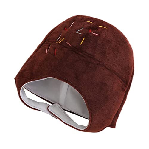 COLLBATH Kostüm Für Erwachsene 1 Stück Partyhüte Schokoladenhut Schöner Plüsch Entzückender Überzug Für Halloween COLLBATH Kostüm Für Erwachsene 1 Stück Partyhüte Schokoladenhut Schöner Plüsch Entzückender Überzug Für Halloween von COLLBATH