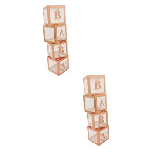 COLLBATH 2 Sätze Ballon-box Babyboxen Mit Buchstaben Für Die Babyparty Quadratische Ballonboxen Für Babys Luftballonboxen Zum Geburtstag Babyboxen Für Die Babyparty Papier Rose Gold COLLBATH 2 Sätze Ballon-box Babyboxen Mit Buchstaben Für Die Babyparty Quadratische Ballonboxen Für Babys Luftballonboxen Zum Geburtstag Babyboxen Für Die Babyparty Papier Rose Gold von COLLBATH