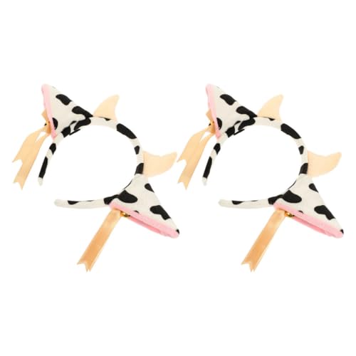 COLLBATH 2 Sätze Cow Ears und Hörner Haarschmuck mit Schleifen Glocke Elastisches Haarband für Tier Cosplay und Bühnenaufführungen und Bequem für Feste COLLBATH 2 Sätze Cow Ears und Hörner Haarschmuck mit Schleifen Glocke Elastisches Haarband für Tier Cosplay und Bühnenaufführungen und Bequem für Feste von COLLBATH