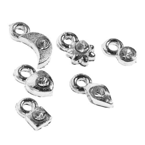 COLLBATH 2 Sätze Nagelanhänger Silber Dangle Nail Charms Nagelschmuck DIY Nagelkunst Zubehör Vielseitig für Nägel Handy Planer und Bastelbedarf von COLLBATH