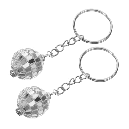 COLLBATH 70er Jahre Disco Schlüsselanhänger Dekoratives Ornament Multifunktionaler Schlüsselanhänger Robuster Kunststoff Zinklegierung von COLLBATH