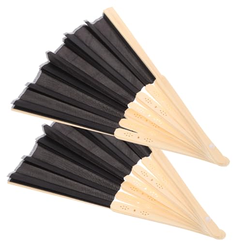 COLLBATH 2 Stück Faltbare Handfächer für Hochzeiten Tragbarer Handfächer mit Eleganter Tasche Hochzeitsgeschenk und Dekoration für Tanz und Feiern von COLLBATH