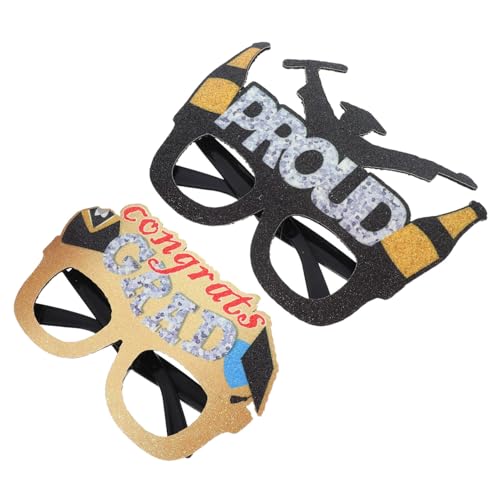 COLLBATH 2 Stück Fotobrille für Abschlusszeiten Gefälligkeiten für Abschlussfeiern glückwunsch grad dekorationen Dekoration für die Abschlussfeier Grad Party Selfie Requisiten Plastik COLLBATH 2 Stück Fotobrille für Abschlusszeiten Gefälligkeiten für Abschlussfeiern glückwunsch grad dekorationen Dekoration für die Abschlussfeier Grad Party Selfie Requisiten Plastik von COLLBATH