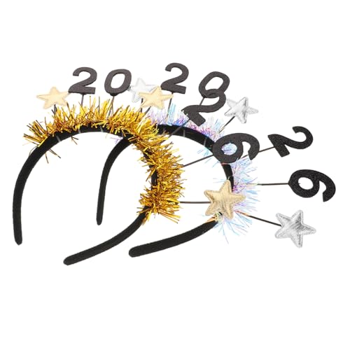 COLLBATH 2 Stück Funkelnde Neujahrs Party Haarreifen für Erwachsene und Festliche Stern Haarbänder für Silvester Accessoires und Feiertagsdekorationen COLLBATH 2 Stück Funkelnde Neujahrs Party Haarreifen für Erwachsene und Festliche Stern Haarbänder für Silvester Accessoires und Feiertagsdekorationen von COLLBATH