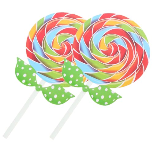 COLLBATH 2 Stück Große Lutscher Deko Requisiten Simulation Lollipop für Kindergeburtstage Tanzaufführungen und Outdoor Events Zufälliger Griff COLLBATH 2 Stück Große Lutscher Deko Requisiten Simulation Lollipop für Kindergeburtstage Tanzaufführungen und Outdoor Events Zufälliger Griff von COLLBATH