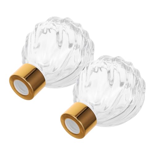 COLLBATH 2 Stück Klare Glasflaschen mit Schraubverschlüssen Vintage Duftöl Behälter für Schlafzimmer Büro Perfektes zur Einweihung von COLLBATH