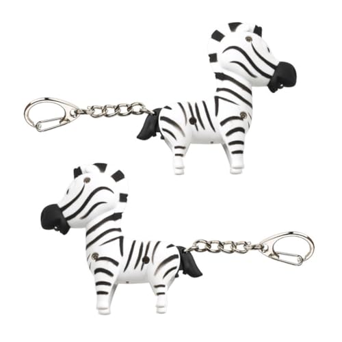 COLLBATH 2 Stück LED Schlüsselanhänger Zebraform mit Leucht und Soundfunktion Kreative Taschenlampe Schlüsselringe aus Metall und Kunststoff Robust und Langlebig für Erwachsene COLLBATH 2 Stück LED Schlüsselanhänger Zebraform mit Leucht und Soundfunktion Kreative Taschenlampe Schlüsselringe aus Metall und Kunststoff Robust und Langlebig für Erwachsene von COLLBATH