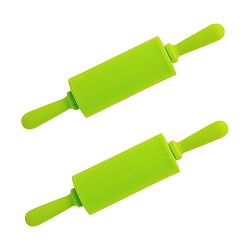 COLLBATH 2 Stück Nudelholz Handwerk werkzeug rollende Stöcke Rollruten für zum Selbermachen DIY liefert Rollstöcke Kinderrollstock Kieselgel Grün COLLBATH 2 Stück Nudelholz Handwerk werkzeug rollende Stöcke Rollruten für zum Selbermachen DIY liefert Rollstöcke Kinderrollstock Kieselgel Grün von COLLBATH