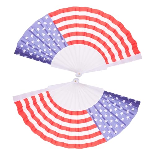 COLLBATH 2 Stück Teiliges Amerikanische Flaggenfächer mit Sternen und Streifen Patriotisches Design für Unabhängigkeitstag Sommerpartys Geburtstage Hochzeiten und Festliche Anlässe COLLBATH 2 Stück Teiliges Amerikanische Flaggenfächer mit Sternen und Streifen Patriotisches Design für Unabhängigkeitstag Sommerpartys Geburtstage Hochzeiten und Festliche Anlässe von COLLBATH