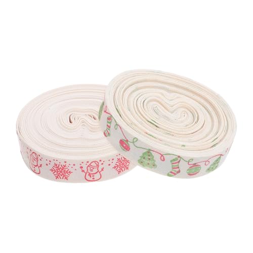 COLLBATH 2 Stück Weihnachtliche Baumwollbänder Schneemann und Schneeflockenmotiven Natürliche Wiederverwendbare Geschenkband-dekoration für Diy-geschenkverpackungen Kränze COLLBATH 2 Stück Weihnachtliche Baumwollbänder Schneemann und Schneeflockenmotiven Natürliche Wiederverwendbare Geschenkband-dekoration für Diy-geschenkverpackungen Kränze von COLLBATH