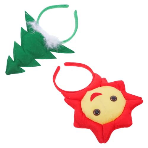 COLLBATH 2 Stück Weihnachtsbaum Haarband mit Sonnenblumen Design Festliche Kopfbedeckung für Fotos und Feierlichkeiten für Kostüme und Feiertage COLLBATH 2 Stück Weihnachtsbaum Haarband mit Sonnenblumen Design Festliche Kopfbedeckung für Fotos und Feierlichkeiten für Kostüme und Feiertage von COLLBATH