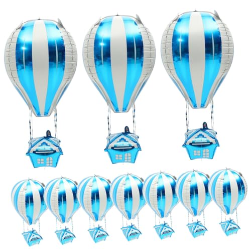 COLLBATH 20 Stück Luftballons Farbverlauf Heißluftballons Aus Aluminiumfolie Partyballons Für Geburtstagsdeko von COLLBATH