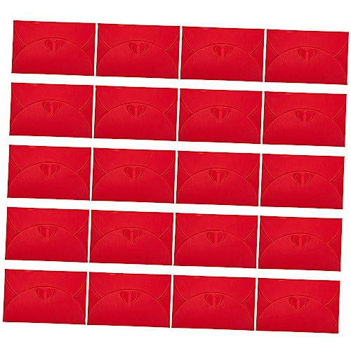 COLLBATH 20 Stück Liebesschnalle Perlenpapierumschlag Hochzeit Schälen Schicke Umschläge Einladung Party Kleine Umschläge Brautjungfer Anlässe Briefumschläge Kreativer Umschlag Rot von COLLBATH