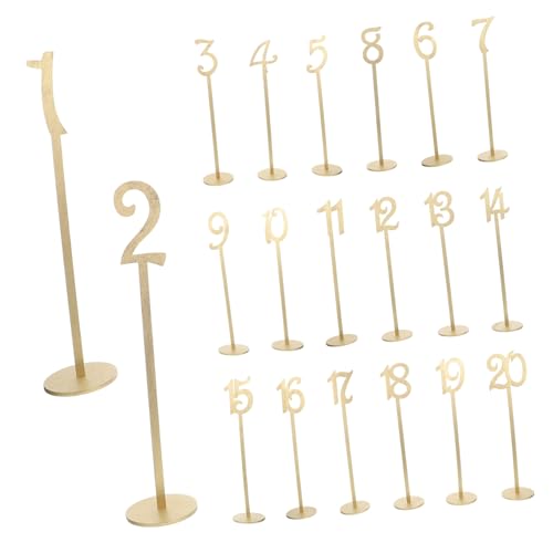 COLLBATH 20 Stück Teiliges Holz Tischnummern mit Ständer für Hochzeit Geburtstagsfeier Restaurant Tischdeko Gold Rustikaler Charme für Veranstaltungen COLLBATH 20 Stück Teiliges Holz Tischnummern mit Ständer für Hochzeit Geburtstagsfeier Restaurant Tischdeko Gold Rustikaler Charme für Veranstaltungen von COLLBATH