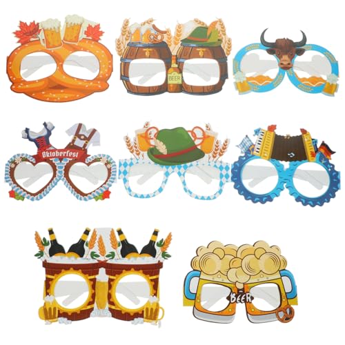 COLLBATH 24 Stück Papier Sonnenbrillen für Oktoberfest Party Deko und Fotorequisiten Leichte und Bequeme Brillen für Verschiedene für Feiern mit Freunden COLLBATH 24 Stück Papier Sonnenbrillen für Oktoberfest Party Deko und Fotorequisiten Leichte und Bequeme Brillen für Verschiedene für Feiern mit Freunden von COLLBATH