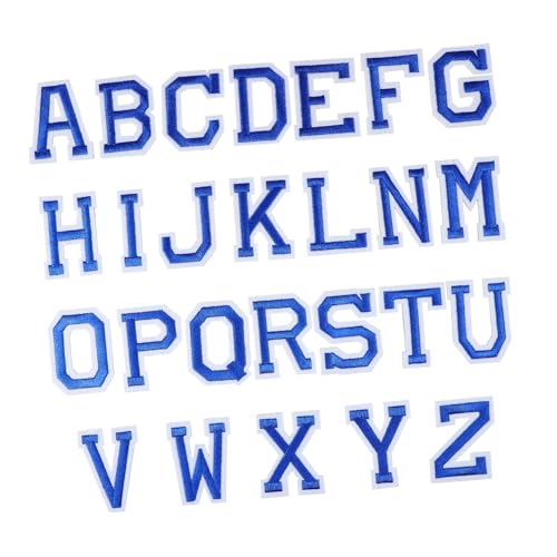 COLLBATH 26 Stück Aufnäher mit Buchstabenstickerei Patches für Jacken Buchstaben aus Stoff Briefe Bügeln auf Flecken für Kleidung Flickenbuchstaben aufbügeln Polyester Blue COLLBATH 26 Stück Aufnäher mit Buchstabenstickerei Patches für Jacken Buchstaben aus Stoff Briefe Bügeln auf Flecken für Kleidung Flickenbuchstaben aufbügeln Polyester Blue von COLLBATH
