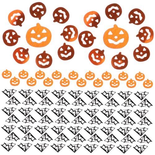 COLLBATH 2Er-Pack Halloween-Dekorationen für Tische orangefarbene Verzierungen Halloween-Pailletten the hallow halloween mitgebsel geschenk Spinnen Konfetti Halloween-Konfettipapier Skelett von COLLBATH